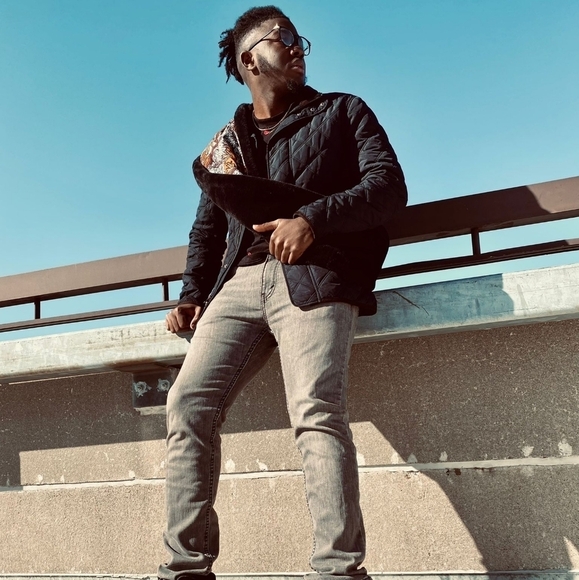 20. KIMIBEULAH African Print Fur-lined Infinity Scarf - Picture 3 of 5